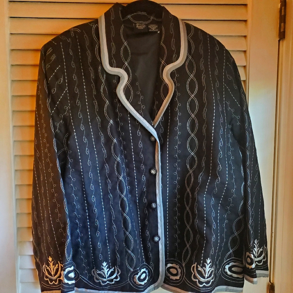 Black Patterned Jacket